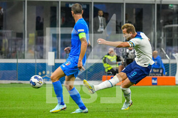 23/09/2022 - England's Harry Kane shots on goal - ITALY VS ENGLAND - UEFA NATIONS LEAGUE - CALCIO