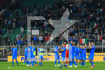 23/09/2022 - Italy team greets to the supporters - ITALY VS ENGLAND - UEFA NATIONS LEAGUE - CALCIO