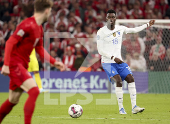 2022-09-25 - Benoit Badiashile of France during the UEFA Nations League, League A - Group 1 football match between Denmark and France on September 25, 2022 at Parken Stadium in Copenhagen, Denmark - FOOTBALL - NATIONS LEAGUE - DENMARK V FRANCE - UEFA NATIONS LEAGUE - SOCCER