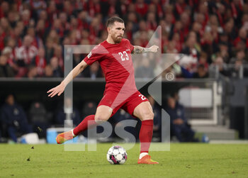 2022-09-25 - Pierre-Emile Hojbjerg of Denmark during the UEFA Nations League, League A - Group 1 football match between Denmark and France on September 25, 2022 at Parken Stadium in Copenhagen, Denmark - FOOTBALL - NATIONS LEAGUE - DENMARK V FRANCE - UEFA NATIONS LEAGUE - SOCCER