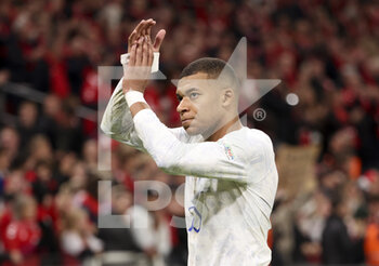 2022-09-25 - Kylian Mbappe of France during the UEFA Nations League, League A - Group 1 football match between Denmark and France on September 25, 2022 at Parken Stadium in Copenhagen, Denmark - FOOTBALL - NATIONS LEAGUE - DENMARK V FRANCE - UEFA NATIONS LEAGUE - SOCCER