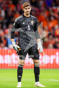 2022-09-25 - Thibaut Courtois of Belgium during the UEFA Nations League, League A Group 4, football match between Netherlands and Belgium on September 25, 2022 at Johan Cruijff ArenA in Amsterdam, Netherlands - FOOTBALL - NATIONS LEAGUE - NETHERLANDS V BELGIUM - UEFA NATIONS LEAGUE - SOCCER