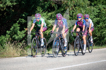 2022-09-12 - Bepink during the TCFIA 2022, Tour Cycliste Feminin International de L'Ardeche, Stage 7, Vesseaux - Privas (121 Km) on September 12, 2022 in Privas, France - CYCLING - TCFIA 2022 - STAGE 7 - STREET - CYCLING