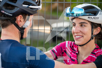 12/09/2022 - CLEVENGER Erica and FRANZ Heidi during the TCFIA 2022, Tour Cycliste Feminin International de L'Ardeche, Stage 7, Vesseaux - Privas (121 Km) on September 12, 2022 in Privas, France - CYCLING - TCFIA 2022 - STAGE 7 - STRADA - CICLISMO