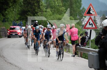 2022-05-28 - Get-away cyclist of the day at the beginning of San Pellegrino, in Falcade  - 2022 GIRO D'ITALIA - TOUR OF ITALY - STAGE 20 - BELLUNO - MARMOLADA - GIRO D'ITALIA - CYCLING