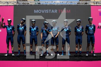 2022-05-12 - Movistar team  - 2022 GIRO D'ITALIA - STAGE 6 - PALMI - SCALEA - GIRO D'ITALIA - CYCLING
