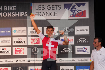 26/08/2022 - iLITSCHER Thomas n Winners podium  in UCI Mountain Bike World Championships in Les Gets 2022 Cross-Country Short Track Man Edite August 26, 2022 - 2022 UCI MOUNTAIN BIKE WORLD CHAMPIONSHIPS - MTB - MOUNTAIN BIKE - CICLISMO