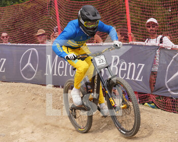 27/08/2022 - 22 ZWAR Oliver  during UCI Mountain Bike World Championships in Les Gets 2022 Man Elite Downhill - Final August 27, 2022, France - 2022 UCI MOUNTAIN BIKE WORLD CHAMPIONSHIPS - MTB - MOUNTAIN BIKE - CICLISMO