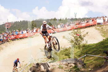 28/08/2022 - VALERO SERRANO David  during UCI Mountain Bike World Championships in Les Gets 2022 Men Elite Cross-country Olympic - Final August 28, 2022, France - 2022 UCI MOUNTAIN BIKE WORLD CHAMPIONSHIPS - MTB - MOUNTAIN BIKE - CICLISMO