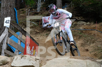 03/09/2022 - Mille Johnset (NOR) - UCI MOUNTAIN BIKE WORLD CUP - VAL DI SOLE 2022 - ELITE MEN AND WOMEN DOWNHILL RACE - MTB - MOUNTAIN BIKE - CICLISMO