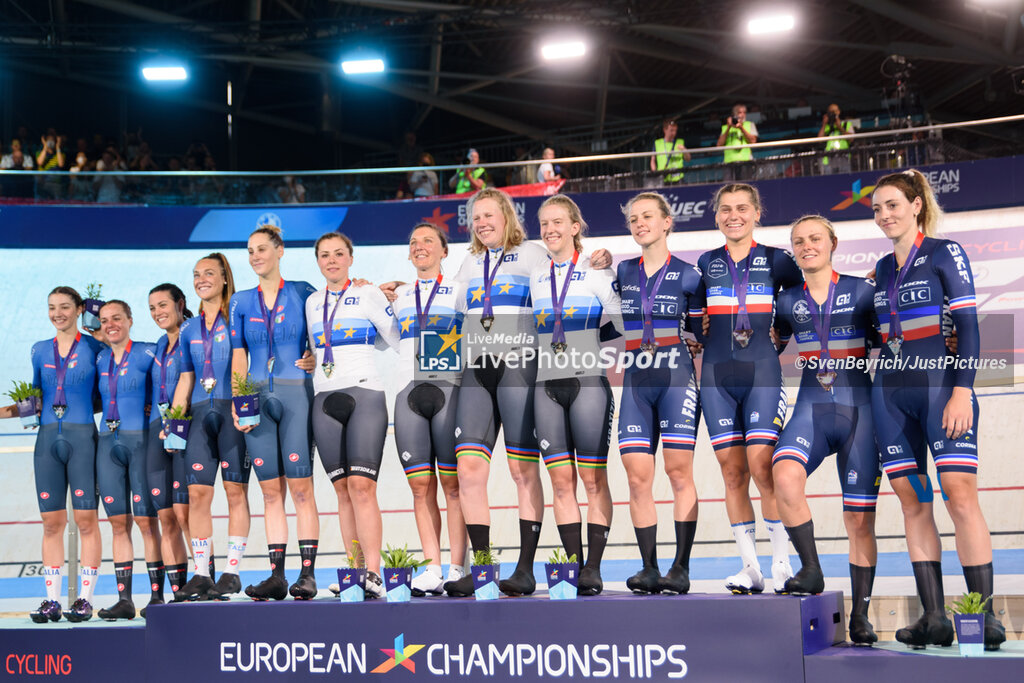 European Championships Munich 2022: Track cycling team pursuit final - TRACK - CYCLING