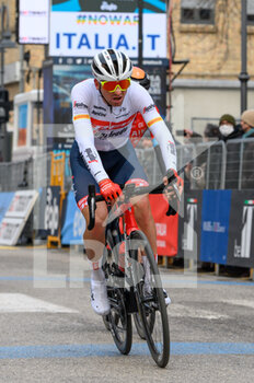 2022-03-12 - Ciccone Giulio #231 (ITA) - Trek - Segafredo finish line - TAPPA 6 - APECCHIO-CARPEGNA - TIRRENO - ADRIATICO - CYCLING