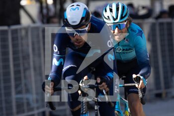 2022-03-13 - Jorge Arcas Peña of Spain and Movistar Team and Manuele Boaro of Italy and Team Astana – Qazaqstan compete it during the 57th Tirreno-Adriatico 2022 - Stage 7 a 159km stage from San Benedetto del Tronto to San Benedetto del Tronto / #TirrenoAdriatico / #WorldTour / on March 13, 2022 in San Benedetto del Tronto, Italy. ©Photo: Cinzia Camela. - 7^ TAPPA SAN BENEDETTO DEL TRONTO - TIRRENO - ADRIATICO - CYCLING