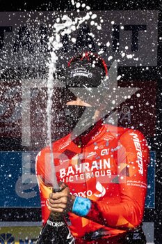 2022-03-13 - Phil Bauhaus of Germany and Team Bahrain Victorious celebrates at podium as stage winner during the 57th Tirreno-Adriatico 2022 - Stage 7 a 159km stage from San Benedetto del Tronto to San Benedetto del Tronto / #TirrenoAdriatico / #WorldTour / on March 13, 2022 in San Benedetto del Tronto, Italy. ©Photo: Cinzia Camela. - 7^ TAPPA SAN BENEDETTO DEL TRONTO - TIRRENO - ADRIATICO - CYCLING