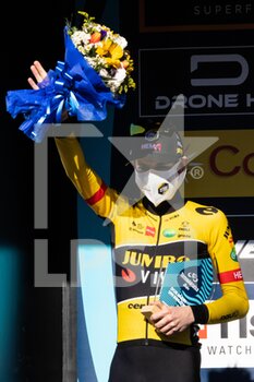 2022-03-13 - Jonas Vingegaard Rasmussen of Denmark and Team Jumbo - Visma on second place poses on the podium ceremony after the 57th Tirreno-Adriatico 2022 - Stage 7 a 159km stage from San Benedetto del Tronto to San Benedetto del Tronto / #TirrenoAdriatico / #WorldTour / on March 13, 2022 in San Benedetto del Tronto, Italy. - 7^ TAPPA SAN BENEDETTO DEL TRONTO - TIRRENO - ADRIATICO - CYCLING