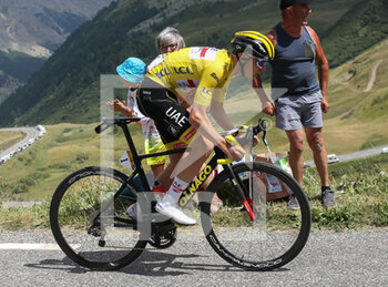 2022-07-13 - Tadej Pogacar of UAE Team Emirates during the Tour de France 2022, cycling race stage 11, Albertville - Col du Granon Serre Chevalier (152 Km) on July 13, 2022 in Serre Chevalier, France - CYCLING - TOUR DE FRANCE 2022 - STAGE 11 - TOUR DE FRANCE - CYCLING