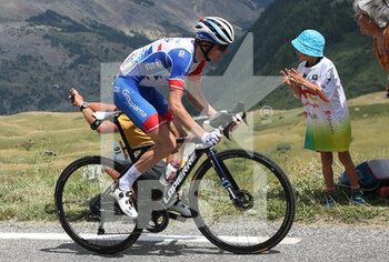 2022-07-13 - David Gaudu of Groupama - FDJ during the Tour de France 2022, cycling race stage 11, Albertville - Col du Granon Serre Chevalier (152 Km) on July 13, 2022 in Serre Chevalier, France - CYCLING - TOUR DE FRANCE 2022 - STAGE 11 - TOUR DE FRANCE - CYCLING