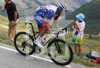 2022-07-13 - Thibault Pinot of Groupama - FDJ during the Tour de France 2022, cycling race stage 11, Albertville - Col du Granon Serre Chevalier (152 Km) on July 13, 2022 in Serre Chevalier, France - CYCLING - TOUR DE FRANCE 2022 - STAGE 11 - TOUR DE FRANCE - CYCLING