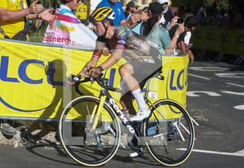 2022-07-14 - Primoz Roglic of Jumbo-Visma during the Tour de France 2022, cycling race stage 12, Briançon - Alpe d'Huez (165,5 Km) on July 14, 2022 in Huez, France - CYCLING - TOUR DE FRANCE 2022 - STAGE 12 - TOUR DE FRANCE - CYCLING