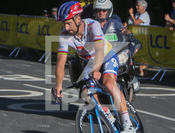 2022-07-14 - Peter Sagan of TotalEnergies during the Tour de France 2022, cycling race stage 12, Briançon - Alpe d'Huez (165,5 Km) on July 14, 2022 in Huez, France - CYCLING - TOUR DE FRANCE 2022 - STAGE 12 - TOUR DE FRANCE - CYCLING