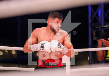 25/08/2022 - Florian Marku  during the boxing match between Florian Marku and Miguel parra for WBC welter weight silver interim, on August 25, 2022 at Air Albania Stadium in Tirana. Photo Nderim KACELI /Kristi Mukollari - 2022 WBC SILVER WELTERWEIGHT TITLE - FLORIA MARKU VS MIGUEL PARRA RAMIREZ - BOXE - CONTATTO