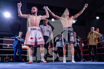 2022-11-11 - Daniel Spada vs Marvin Demollari during boxing match valid for the Italian Lightweight title - BOXING, ITALIAN LIGHTWEIGHT TITLE - BOXING - CONTACT