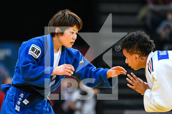 2022-02-05 - Women's -52 kg, Shishime Ai of Japan (left) and Amandine Buchard of France during the Paris Grand Slam 2022, IJF World Judo Tour on February 5, 2022 at Accor Arena in Paris, France - PARIS GRAND SLAM 2022, IJF WORLD JUDO TOUR - JUDO - CONTACT
