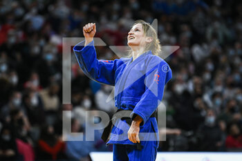 2022-02-05 - Women's -52 kg, Fabienne Kocher of Switzerland celebrates during the Paris Grand Slam 2022, IJF World Judo Tour on February 5, 2022 at Accor Arena in Paris, France - PARIS GRAND SLAM 2022, IJF WORLD JUDO TOUR - JUDO - CONTACT
