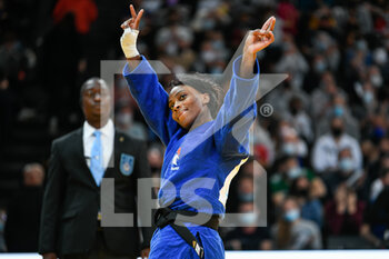 2022-02-05 - Women's -57 kg, Priscilla Gneto of France (bronze medal) celebrates her victory during the Paris Grand Slam 2022, IJF World Judo Tour on February 5, 2022 at Accor Arena in Paris, France - PARIS GRAND SLAM 2022, IJF WORLD JUDO TOUR - JUDO - CONTACT