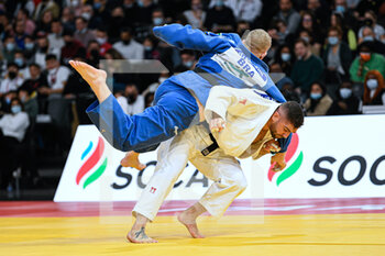 2022-02-06 - Men's -100 kg, Peter Paltchik of Israel (white) competes during the Paris Grand Slam 2022, IJF World Judo Tour on February 6, 2022 at Accor Arena in Paris, France - PARIS GRAND SLAM 2022, IJF WORLD JUDO TOUR  - JUDO - CONTACT