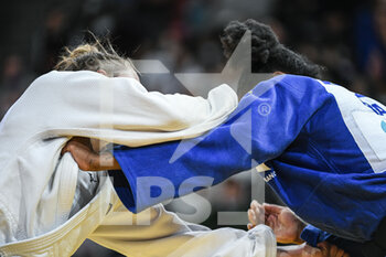 2022-02-06 - Close-up (illustration) of two judokas fighting on the kumi kata during the Paris Grand Slam 2022, IJF World Judo Tour on February 6, 2022 at Accor Arena in Paris, France - PARIS GRAND SLAM 2022, IJF WORLD JUDO TOUR  - JUDO - CONTACT