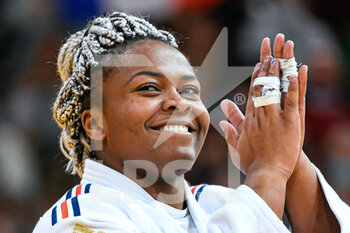 2022-02-06 - Women's +78 kg, Romane Dicko competes and celebrates during the Paris Grand Slam 2022, IJF World Judo Tour on February 6, 2022 at Accor Arena in Paris, France - PARIS GRAND SLAM 2022, IJF WORLD JUDO TOUR  - JUDO - CONTACT