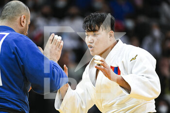 2022-02-06 - Men's +100 kg, Tsetsentsengel Odkhuu of Mongolia competes during the Paris Grand Slam 2022, IJF World Judo Tour on February 6, 2022 at Accor Arena in Paris, France - PARIS GRAND SLAM 2022, IJF WORLD JUDO TOUR  - JUDO - CONTACT