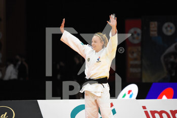 2022-02-06 - Margot Pinot (FRA) competes and wins the gold medal on women's -70 kg during the Paris Grand Slam 2022, IJF World Judo Tour on February 6, 2022 at Accor Arena in Paris, France - PARIS GRAND SLAM 2022, IJF WORLD JUDO TOUR  - JUDO - CONTACT