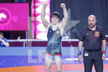 2022-06-29 - Achiko Bolkvadze (GEO) GR 82kg exultation - U20 EUROPEAN CHAMPIONSHIPS  - WRESTLING - CONTACT