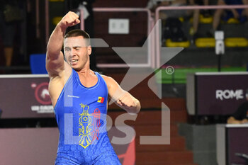 03/07/2022 - Ion DEMIAN (MDA) vs Andro MARGISHVILI (GEO) during the Final of Greco-Roman Freestyle 92kg U20 European Championships at PalaPellicone - Fijlkam, 3th July 2022, Rome, Italy - U20 EUROPEAN CHAMPIONSHIPS - LOTTA - CONTATTO