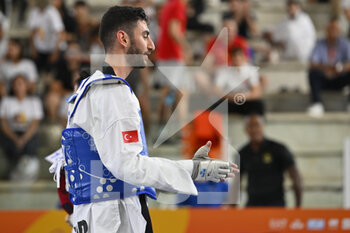 2022-06-03 - Gorkem POLAT (TUR) vs David KIM (USA) during QF round of World Taekwondo Grand Prix at Foro Italico, Nicola Pietrangeli Stadium, 3th June 2022, Rome, Italy. - 2022 WORLD TAEKWONDO ROMA GRAND PRIX (DAY1) - TAEKWONDO - CONTACT