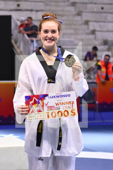 04/06/2022 - Rebecca MCGOWAN (GBR) during SF and F round of World Taekwondo Grand Prix at Foro Italico, Nicola Pietrangeli Stadium, 4th June 2022, Rome, Italy. - WORLD TAEKWONDO ROMA GRAND PRIX (DAY2) - TAEKWONDO - CONTATTO