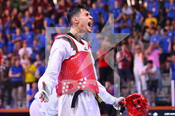 05/06/2022 - Simone Alessio (ITA) during SF and F round of World Taekwondo Grand Prix at Foro Italico, Nicola Pietrangeli Stadium, 5th June 2022, Rome, Italy. - 20222 WORLD TAEKWONDO ROMA GRAND PRIX (DAY3) - TAEKWONDO - CONTATTO