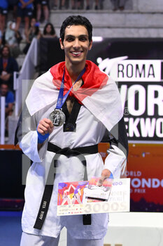 05/06/2022 - Seif EISSA (EGY) during the award ceremony -80Kg of World Taekwondo Grand Prix at Foro Italico, Nicola Pietrangeli Stadium, 5th June 2022, Rome, Italy. - 20222 WORLD TAEKWONDO ROMA GRAND PRIX (DAY3) - TAEKWONDO - CONTATTO