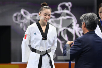 05/06/2022 - Daniela Paola SOUZA (MEX) during the award ceremony -49Kg of World Taekwondo Grand Prix at Foro Italico, Nicola Pietrangeli Stadium, 5th June 2022, Rome, Italy. - 20222 WORLD TAEKWONDO ROMA GRAND PRIX (DAY3) - TAEKWONDO - CONTATTO