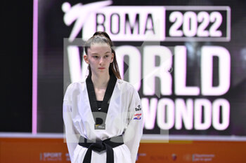 05/06/2022 - Bruna DUVANCIC (CRO) during the award ceremony -49Kg of World Taekwondo Grand Prix at Foro Italico, Nicola Pietrangeli Stadium, 5th June 2022, Rome, Italy. - 20222 WORLD TAEKWONDO ROMA GRAND PRIX (DAY3) - TAEKWONDO - CONTATTO