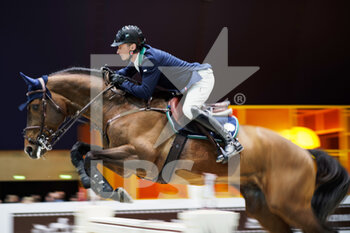 2022-03-18 - Denis LYNCH (IRL) riding GC CHOPIN'S BUSHI during the Prix Hermes Sellier at the Saut-Hermes 2022, equestrian FEI event on March 18, 2022 at the ephemeral Grand-palais in Paris, France - SAUT-HERMèS 2022, EQUESTRIAN FEI EVENT  - INTERNATIONALS - EQUESTRIAN