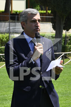 2022-05-17 - Marco De Paola President of FISE during the press conference for the presentation of the 89° CSIO di Roma Piazza di Siena - Master d'Inzeo, 17 May 2022, Piazza di Siena, Rome, Italy. - PRESS CONFERENCE 89TH CSIO ROME PIAZZA DI SIENA - INTERNATIONALS - EQUESTRIAN