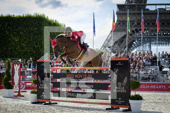 24/06/2022 - Lily ATTWOOD riding Calvaro's Up To Date during the Longines Global Champions Tour 2022, Paris Eiffel Jumping, equestrian event on June 24, 2022 at Champ de Mars in Paris, France - EQUESTRIAN - LONGINES GLOBAL CHAMPIONS TOUR 2022 - PARIS EIFFEL JUMPING - INTERNAZIONALI - EQUITAZIONE