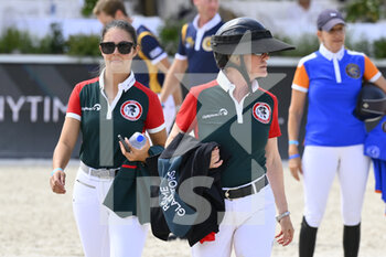 03/09/2022 - BETH UNDERHILL (CAN) and NINA MALLEVAEY (FRA), during the GCL of Rome R2 - 1.55m Against the clock - Individual Classification, on 3th September 2022 at the Circo Massimo in Rome, Italy. - 2022 LONGINES GLOBAL CHAMPIONS TOUR  - INTERNAZIONALI - EQUITAZIONE
