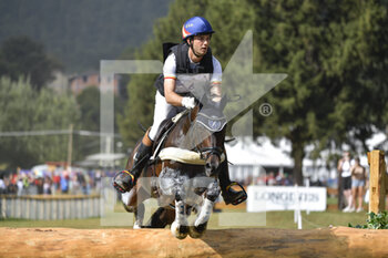 17/09/2022 - Esteban Benitez Valle (ESP) riding Milana 23 during the cross-country course of the Equestrian FEI Eventing World Championships on September 17, 2022 at Pratoni del Vivaro, Rome, Italy - FEI EVENTING WORLD CHAMPIONSHIPS - INTERNAZIONALI - EQUITAZIONE