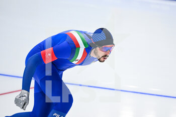 06/02/2022 - Davide Ghiotto (ITA) during the Olympic Winter Games Beijing 2022, Speed Skating, Men's 5000m on February 6, 2022 at National Speed Skating Oval in Beijing, China - OLYMPIC WINTER GAMES BEIJING 2022, FEBRUARY 06 - OLIMPIADI INVERNALI BEIJING 2022 - GIOCHI OLIMPICI