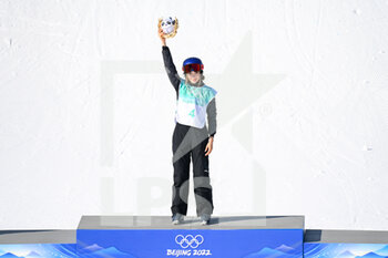 08/02/2022 - Ailing Eileen Gu (CHN) Gold Medal during the Olympic Winter Games Beijing 2022, Freestyle Skiing, Women's Freeski Big Air on February 8, 2022 at Big Air Shougang in Beijing, China - OLYMPIC WINTER GAMES BEIJING 2022, FEBRUARY 08 - OLIMPIADI INVERNALI BEIJING 2022 - GIOCHI OLIMPICI