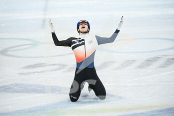 09/02/2022 - Hwang Dae-heon (KOR) Gold Medal during the Olympic Winter Games Beijing 2022, Short Track Speed Skating, Men's 1500m on February 9, 2022 at the National Speedskating Oval in Beijing, China - OLYMPIC WINTER GAMES BEIJING 2022, FEBRUARY 09 - OLIMPIADI INVERNALI BEIJING 2022 - GIOCHI OLIMPICI